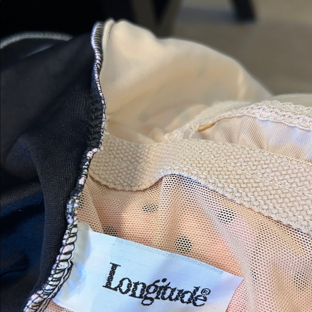 Longitude pink and black polka dot size 14 bathing suit one piece - Picture 3 of 5